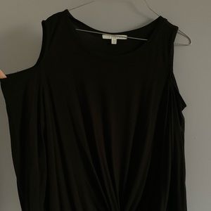 Brand New Black Open Shoulder Top